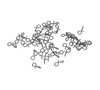 50pcs Snaps da pesca,Pesca Girelle con Moschettone per Connettori Clip Girevoli Moschettone da Pesca a Scatto Rapido in Acciaio Inossidabile Nero per Luccio,Mulinello(S)