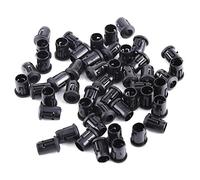 50Pcs Supporto a LED in Nylon Nera, Portalampada con Attacco a Diodi, Clip di Fissaggio per Pannello LED (5mm)