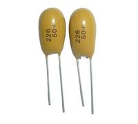 50pcs Tantalum capacitor 22uF 50V 226 50V22uF DIP Radial AUOQKQUT