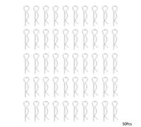 50PCS tipo R coppiglia, kit di assortimento forcina in acciaio zincato con fissaggio a molla per di blocco perno di attacco
