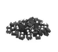 50PCS Torcia Ricaricabile 3 Pin Interruttore 4mm Pulsante Micro Interruttore di Alimentazione FAI DA TE Progetti Elettronici per Torcia Elettrica