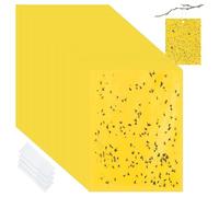 50Pcs Trappola per Mosche, 20 x 15cm Insetti Mosche Trappole, Giallo due Lati Adesivi Trappole Appiccicose,Flycatcher per Insetti Volanti, Cimici, Zanzare, Afidi, Ideale per Piante Sul Balcone
