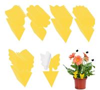 50Pcs Trappola per Mosche, Insetti Mosche Trappole, Giallo due Lati Adesivi Trappole Appiccicose,Flycatcher per Insetti Volanti, Cimici, Zanzare, Afidi, Ideale per Piante Sul Balcone o in Giardino