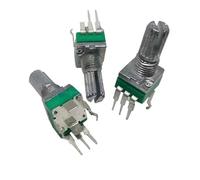 50PCS Vertical single RK097 R097 potentiometer with bracket, handle 15mm, no gear, 3 feet B10K 2K 5K 100K(10K Ohm)