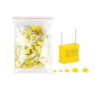 50PcsLot Capacitor Kit 275VAC X2 Series 0.01UF~2.2UF 10Values Polypropylene Film Capacitors 102K-105K Assorted Kit Set CZAOINCU(70Pcs in Bags)