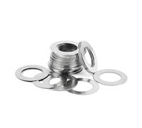 50pezzi 6mm×14mm×0.5mm Rondelle piatte ultrasottili in acciaio inossidabile 304, rondelle piatte di regolazione dello spazio dell'albero