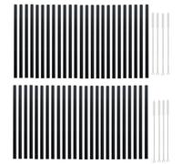 50Pezzi Cannucce Di Vetro Da 8Mm Riutilizzabili Eco-Friendly Per Succo E Bevande