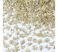 50pezzi Y2K Bow-Tie Nail Charms Jewelry Metal Alloy Bow Gold Butterfly Mixed Nail Art strasss DIY Manicure Decor Accessories Nail Gems Nail Suppliesdecorazioni per unghiecharm unghiedecori unghie deco
