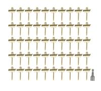 50Piece Facile da usare Filo Recinzione Graffetta Riutilizzabile Chiodo per Recinzione Filo Installazione Rapida Fissatore Scherma Chiodi di graffetta Viti a rete Recinzione Tessuto Specifiche di