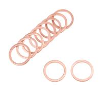 50pz 16mm x 20mm x 2mm rame rondella piatta per Vite Bullone