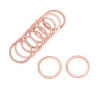 50pz 18mm x 22mm x 1.5mm rame rondella piatta per Vite Bullone