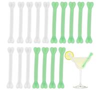 50pz Bastoncini da Cocktail Plastica, 9,6x1,6 cm Agitatori per Cocktail Riutilizzabili Luminosi per Bevande Caffè Palette Cocktail per Bar Hotel Ristorante Uso per Feste di Halloween