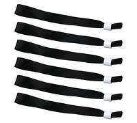 50pz Braccialetti per Eventi in Tessuto, Braccialetti usa e Getta per Feste Senza Logo Braccialetti di Ammissione Braccialetti di Identificazione per Concerti Attività Feste Concorso (Nero)