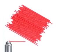 50pz Cannucce per Bombolette Spray, 12cm Cannuccia di Estensione Sostitutiva per Bombolette Spray Plastica Rossa Cannuccia per Flacone Spray Aerosol per Spazi Ristretti Vernice Lubrificante