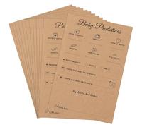 50pz Carte di Previsione e Consigli per Il Bambino, Giochi Baby Shower Divertente Indovina la Data di Scadenza Caratteristiche del Bambino Baby Shower Game Consigli da Fare per Papà e Mamma
