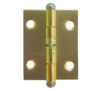 50PZ CERNIERA IN ACCIAIO OTTONATA MM.30X20;