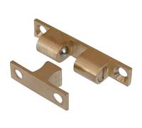 50PZ CRICCHETTO A DUE SFERE SPORTELLI OTTONE LUCIDO MM 8X44