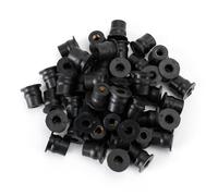 50PZ DADI IN GOMMA M6 PER PARABREZZA CARENATURA COPERTURA MOTO DADO 6MM Y1