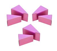 50PZ FETTE CREARE TORTA BOMBONIERA PORTACONFETTI SCATOLA CONO CONI FAI DA TE EVENTI (PICCOLA 9.5 * 6 * 5.5CM, ROSA)
