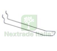 50PZ GANCI A 2 FILI SEMPLICI PER PANNELLI FORATI Ø MM.3,8X200 L.: