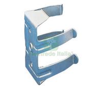 50PZ GANCIO ACCIAIO ZINCATO PER ZOCCOLO LEGNO: