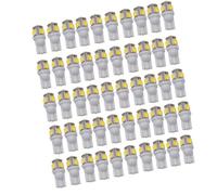 50PZ Lampadine LED Bianche T10 W5W 168 194 5050 5SMD 6000K