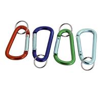 50PZ MOSCHETTONE PORTACHIAVE A PERA + ANELLO WORKIT ALLUMINIO MM 50