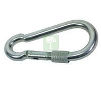 50PZ MOSCHETTONI CON CHIUSURA A GHIERA IN ACCIAIO NICHELATO Ø MM. 8X80: