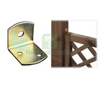 50PZ PIASTRA ANGOLARE IN ACCIAIO TROPICALIZZATO MM 30X30X36: