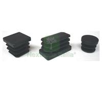 50PZ PUNTALI ALETTATI RETTANGOL. 40X60 MM PLASTICA NERO: