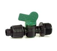 50PZ RACCORDO PER TUBO TAPE VALVOLA FILETTO MASCHIO MM. 16X3 4: