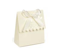 50pz scatole bomboniere portaconfetti confettata festa cresima matrimonio colore AVORIO CREMA