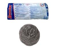 50pz SPONTEX SUPERINOX 27 Spugna a spirale in Acciaio inossidabile 40g filo