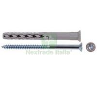 50PZ TASSELLO IN NYLON PROLUNGATO "SXRL WZ LS" Ø MM.8X120 VITE POZIDRIVE Ø MM.5: