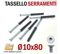 50PZ TASSELLO PROLUNGATO 10x135 10x100 10x80 VITE ACCIAIO WURTH SHARK SERRAMENTI