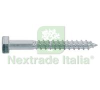 50PZ VITE TIRAFONDI PER LEGNO CLASSE 4.8 DIN 571 UNI 704 Ø MM.10X200: