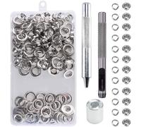 50Set Di Occhielli Metallici per Teloni 20Mm Grommet Rondelle Occhiellatrice per