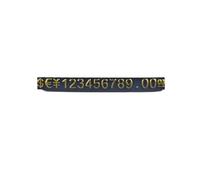 50sets Mini Plastica Monili Numero Prezzo Bar Strip Display Contrassegnato Particella Stand Staccabile con la Valuta