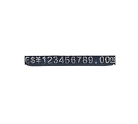 50sets Mini Plastica Monili Numero Prezzo Bar Strip Display Contrassegnato Particella Stand Staccabile con la Valuta