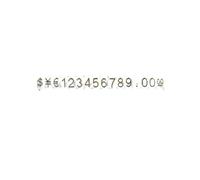 50sets Mini Plastica Monili Numero Prezzo Bar Strip Display Contrassegnato Particella Stand Staccabile con la Valuta