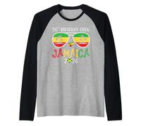 50th Birthday Crew Jamaica 2026 50 Years Old Bday Party Trip Maglia con Maniche Raglan