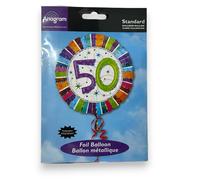 50th Compleanno 45.7cm Radiante Lamina Palloncino Anagram 1607101 Cinquantesimo