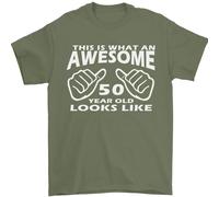 50th Compleanno 50 Età This Is What T-Shirt 100% Cotone