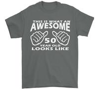 50th Compleanno 50 Età This Is What T-Shirt 100% Cotone