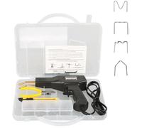 50W 2 in 1 Kit per saldatura plastica Saldatrice per riparazione plastica Cucitrice a caldo Pistola per saldatura Bacchette Riparazione paraurti auto(Black with 200pcs)