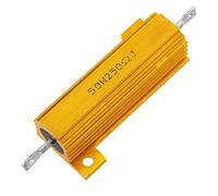 50W 250Ohm 5% Oro tono vite Tab alluminio Ospitato Wirewound Resistore Di - Colori assortiti