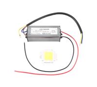 50W LED Driver Impermeabile IP67 Alimentatore Adattatore Ad Alta Potenza + 50W LED Chip Lampadina Risparmio Energetico per la Luce del Giorno DIY