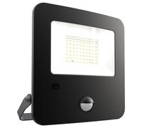 50W LED Faro Con Pir, 4000K, 4700lm, Nero - Aziled50 / Pir ANSELL LIGHTING