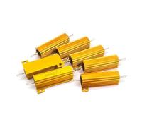 50W RX24 Aluminum Power Metal Shell Case Wirewound Resistor 0.01~100K 0.1 0.5 1 1.5 2 6 8 10 20 100 150 200 300 500 1K 10K ohm BIANMTSW(0.01R)