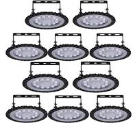 50W UFO LED Proiettore Faretto, LED High Bay Light 5000LM 6500K Luce Bianca, UFO Interni Lampadario, Impermeabile IP65 Fari Risparmio Energetico Farettoper Officine, Fabbriche, Campi da Calcio